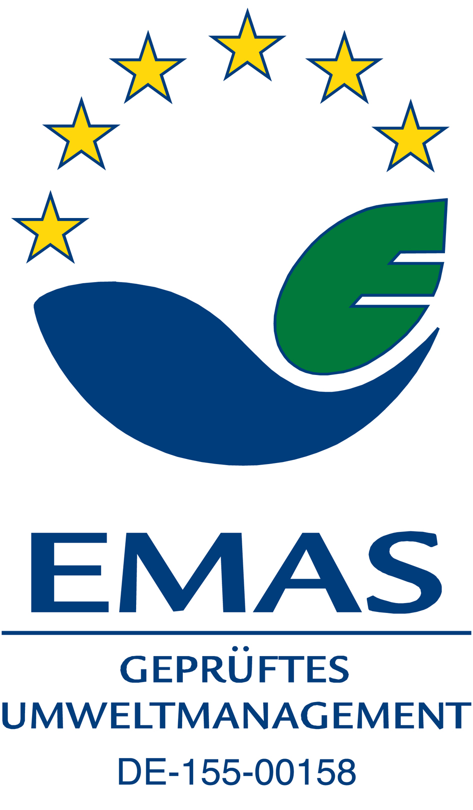 EMAS-Logo mit Prüfnummer